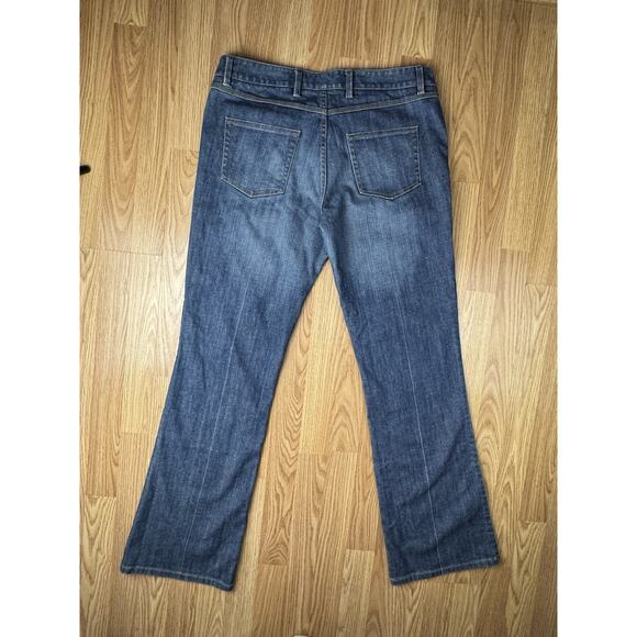 Elie Tahari Mid-Rise Flare Denim Blue Jeans Womens Size 14 Great Condition - Picture 5 of 10